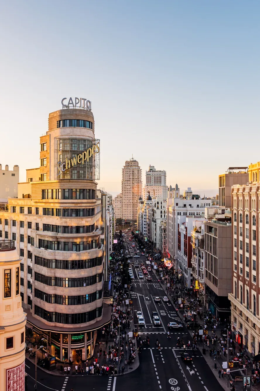 Capitol (Carrión) building and Gran Vía, Madrid