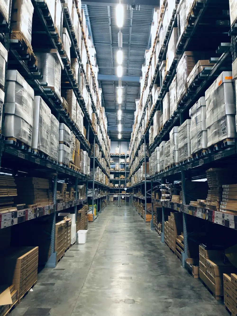 Modern industrial building on a logistics estate
